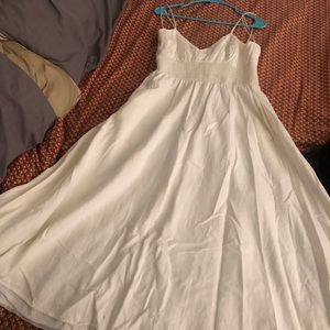 Zara Ivory Linen Dress Sz XL